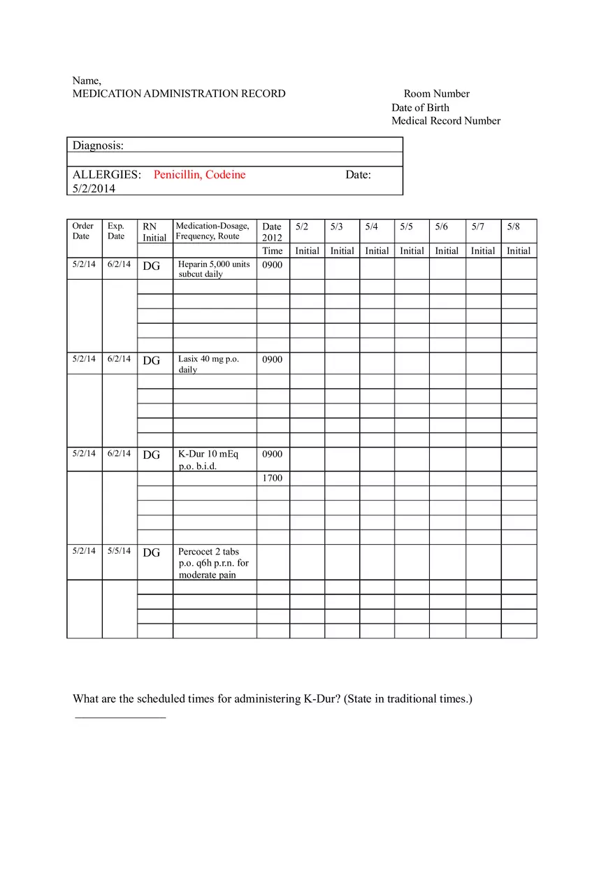 Math for Nursing (Understanding and Interpreting Medication Orders) - Page 9