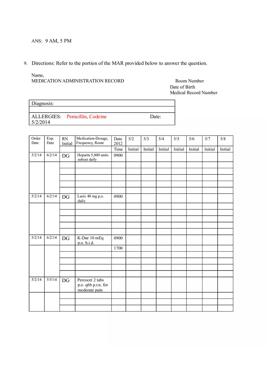 Math for Nursing (Understanding and Interpreting Medication Orders) - Page 10