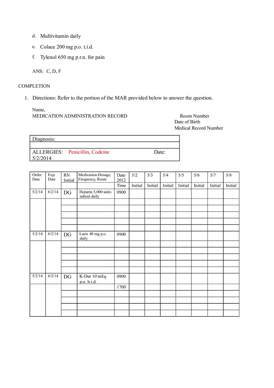 Math for Nursing (Understanding and Interpreting Medication Orders) - Page 19