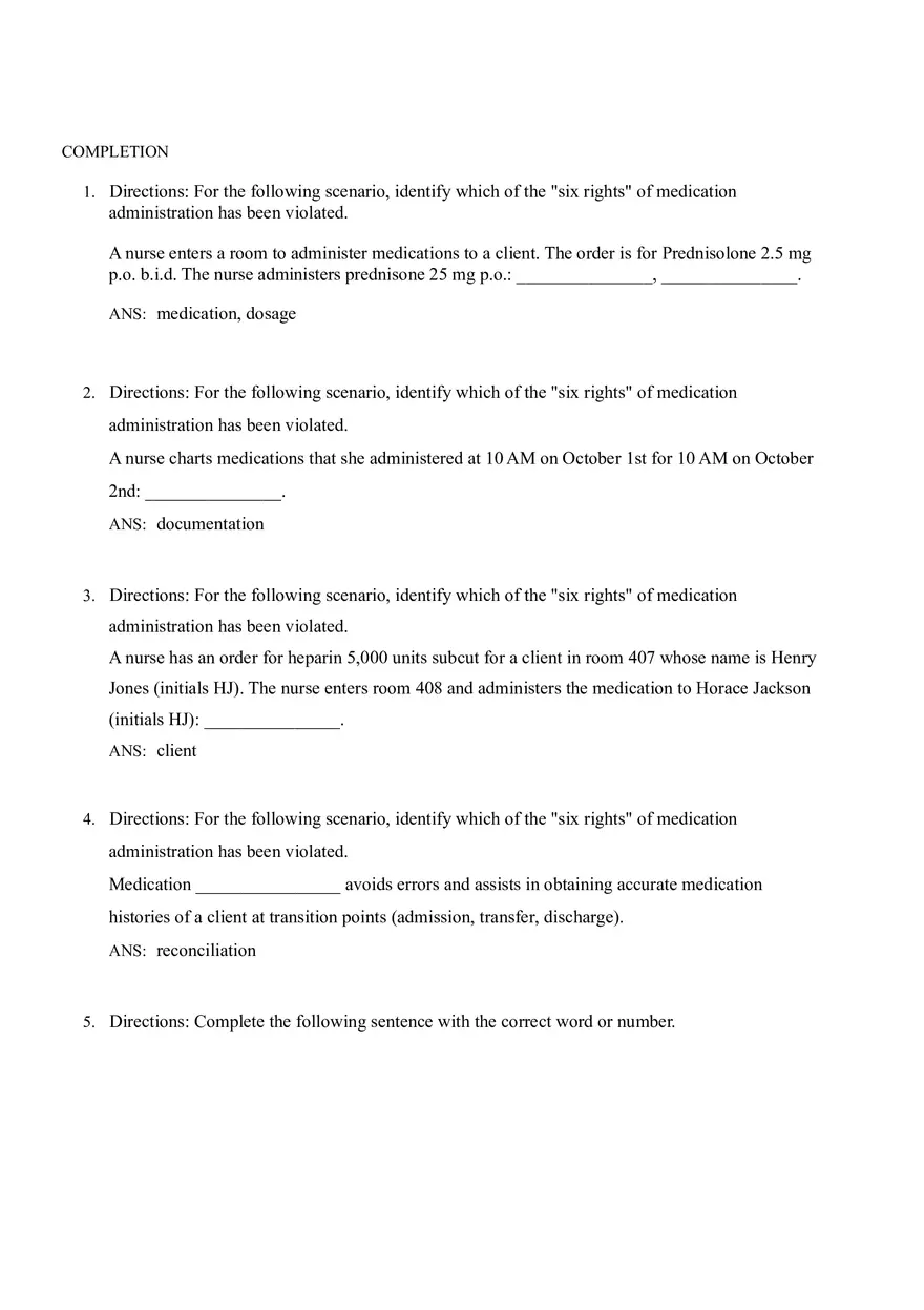 Math for Nursing (Understanding and Interpreting Medication Orders) - Page 2