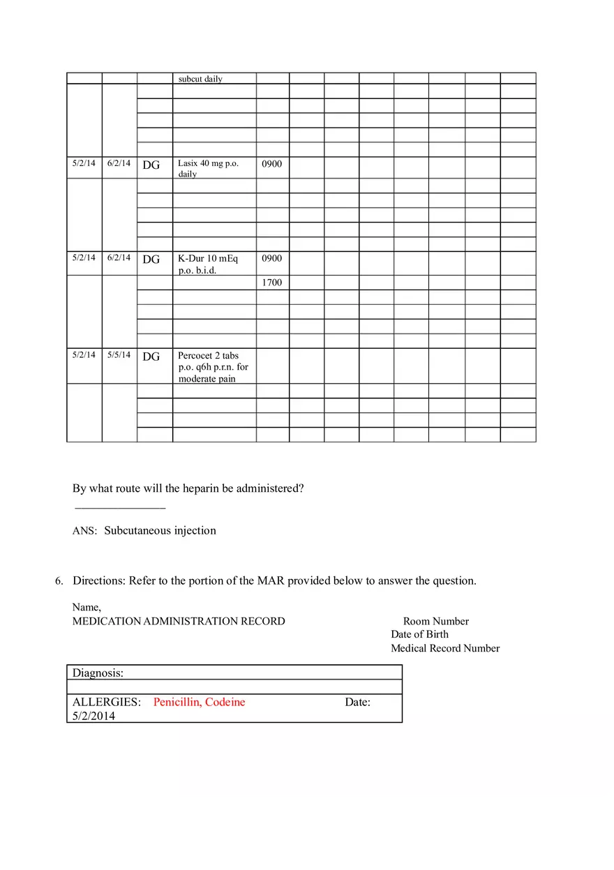 Math for Nursing (Understanding and Interpreting Medication Orders) - Page 6