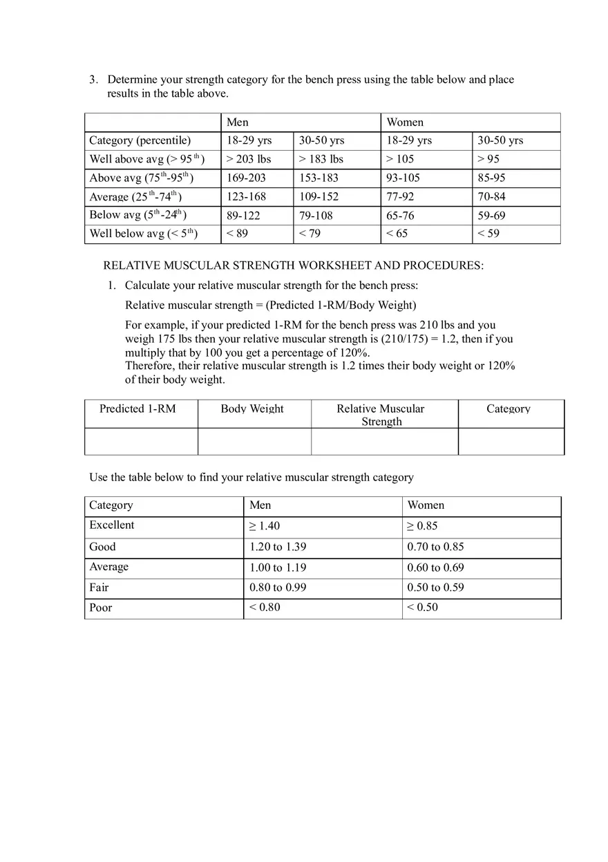Relative Muscular Endurance and Absolute Muscular Strength - Page 5