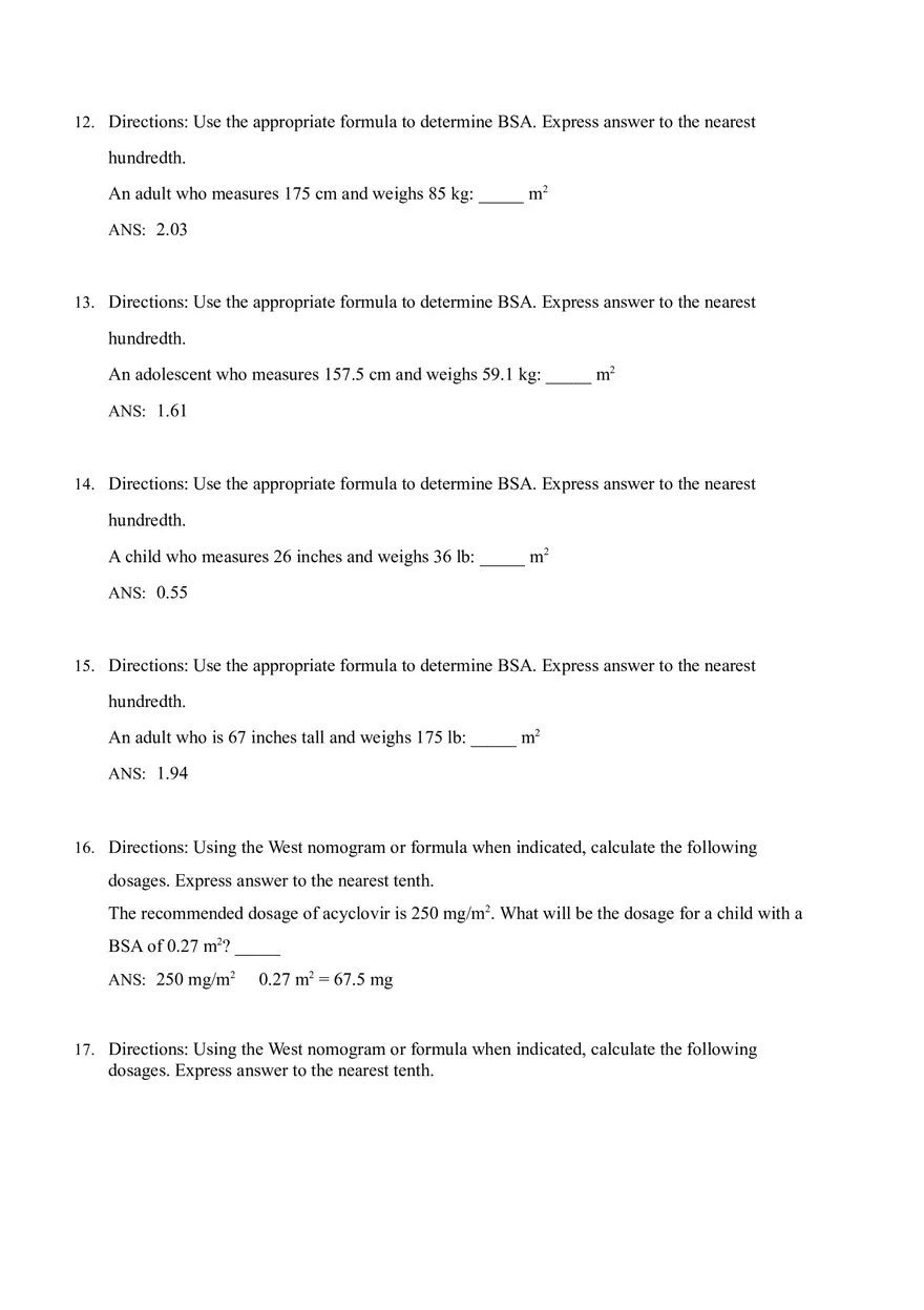Math for Nursing (Critical Care Calculations) - Page 15