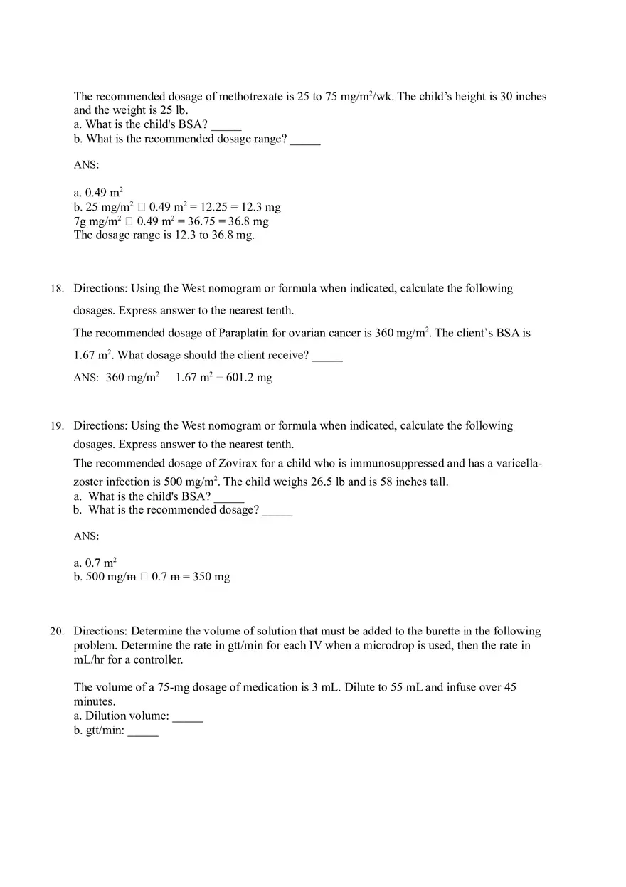 Math for Nursing (Critical Care Calculations) - Page 16