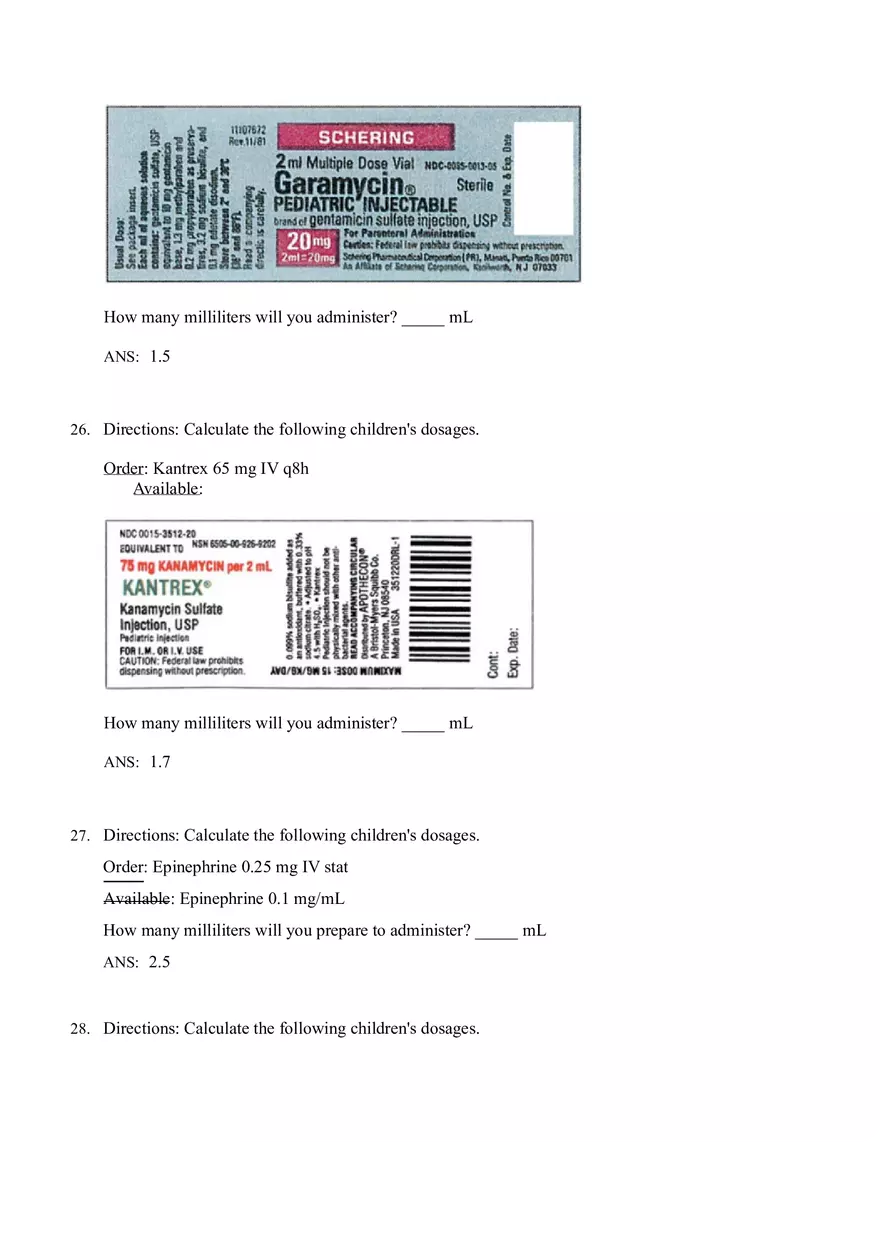 Math for Nursing (Critical Care Calculations) - Page 5