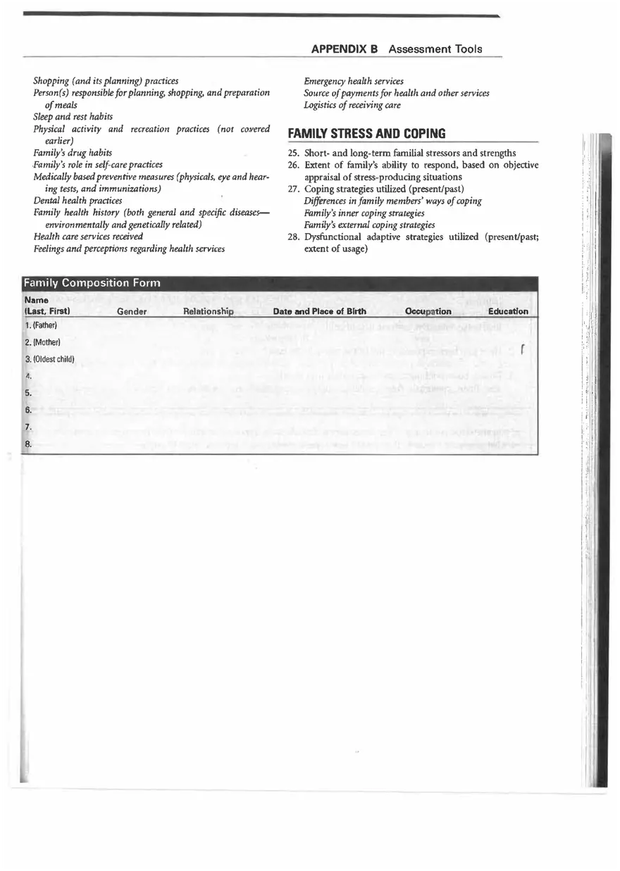 Friedman Family Assessment Model (Short Form) - Page 2