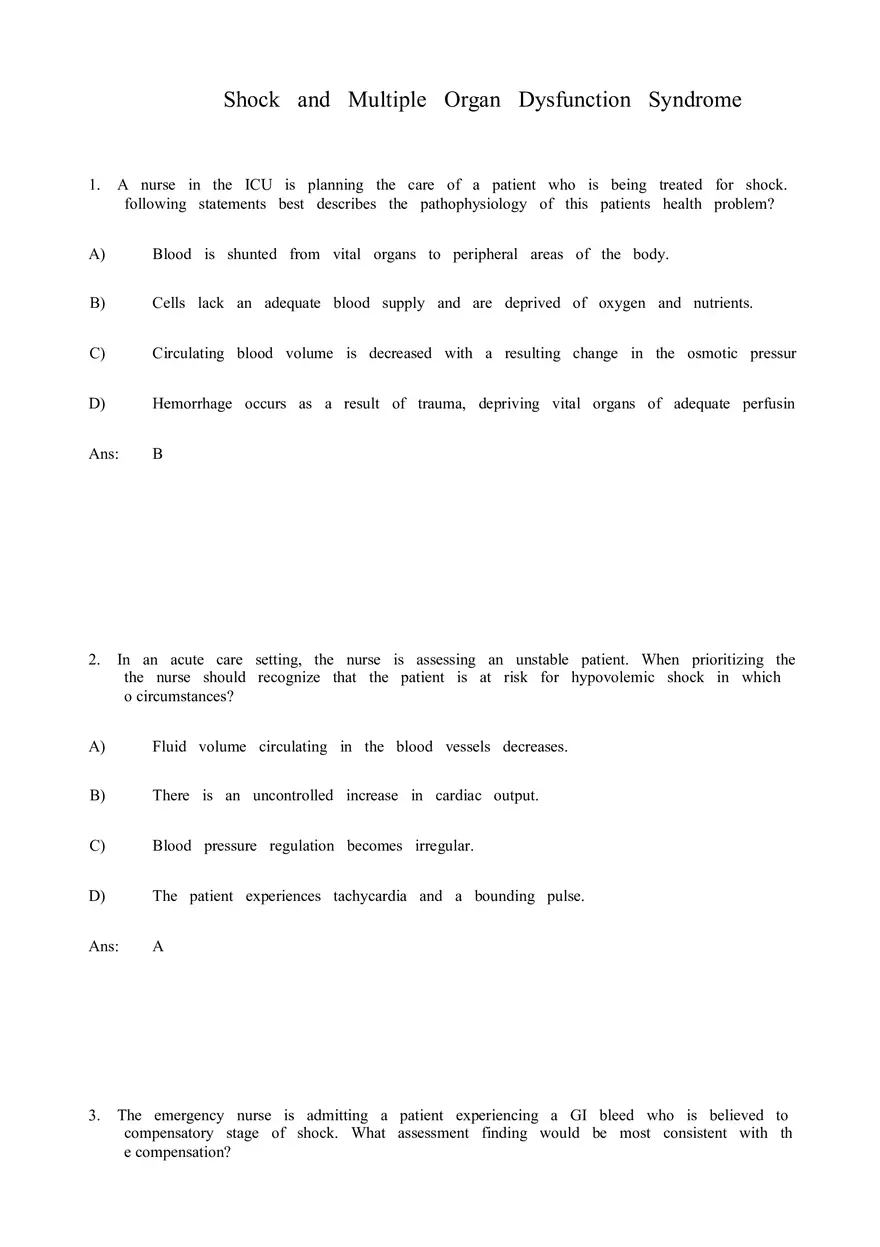 Shock and Multiple Organ Dysfunction Syndrome Part 1 - Page 1