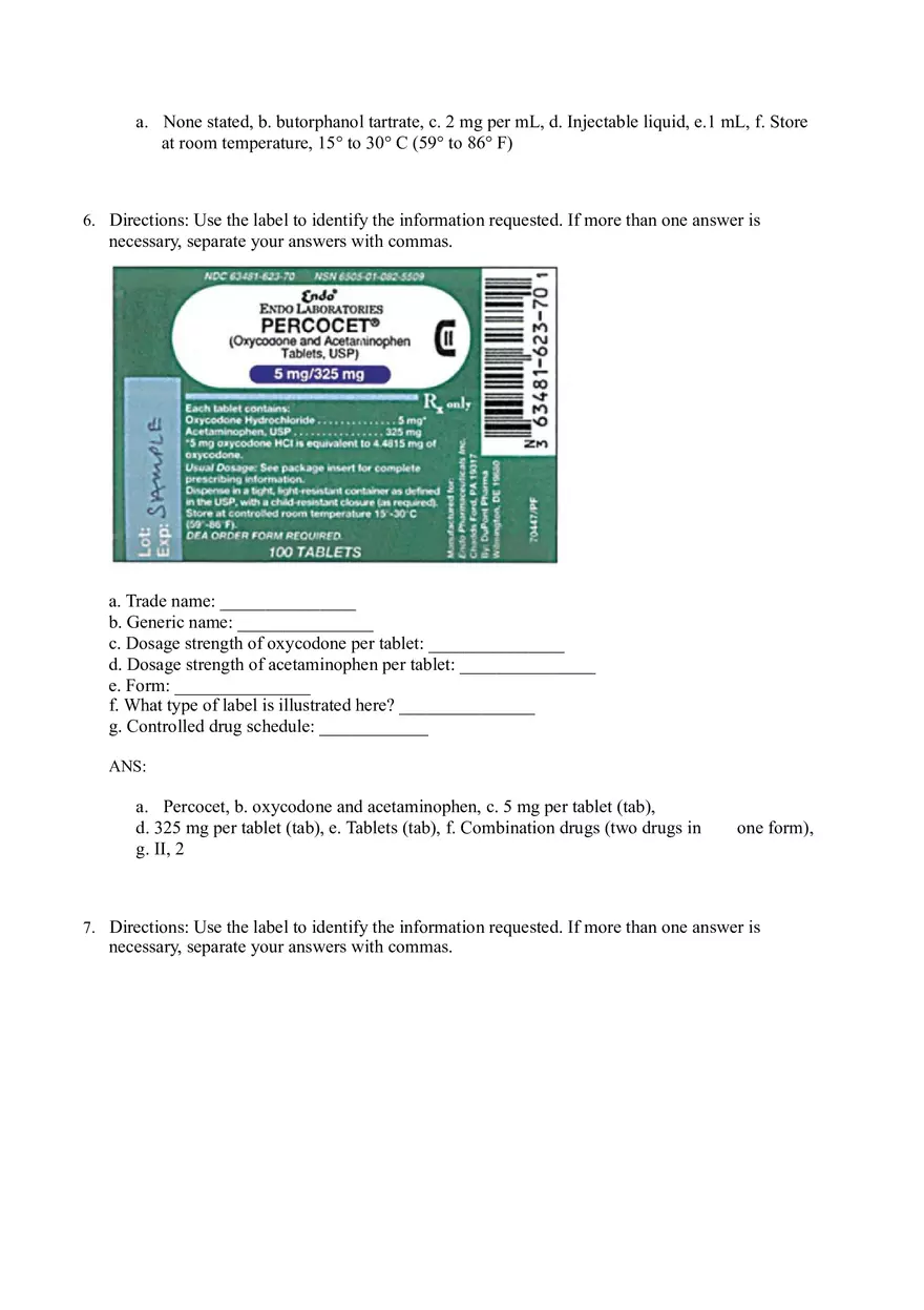 Math for Nursing (Reading Medication Labels) - Page 8