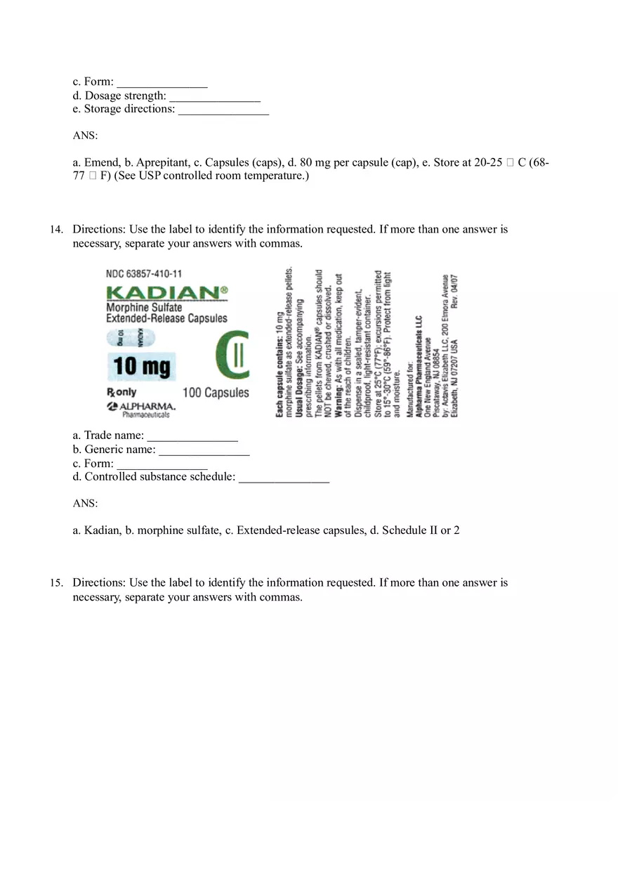 Math for Nursing (Reading Medication Labels) - Page 14