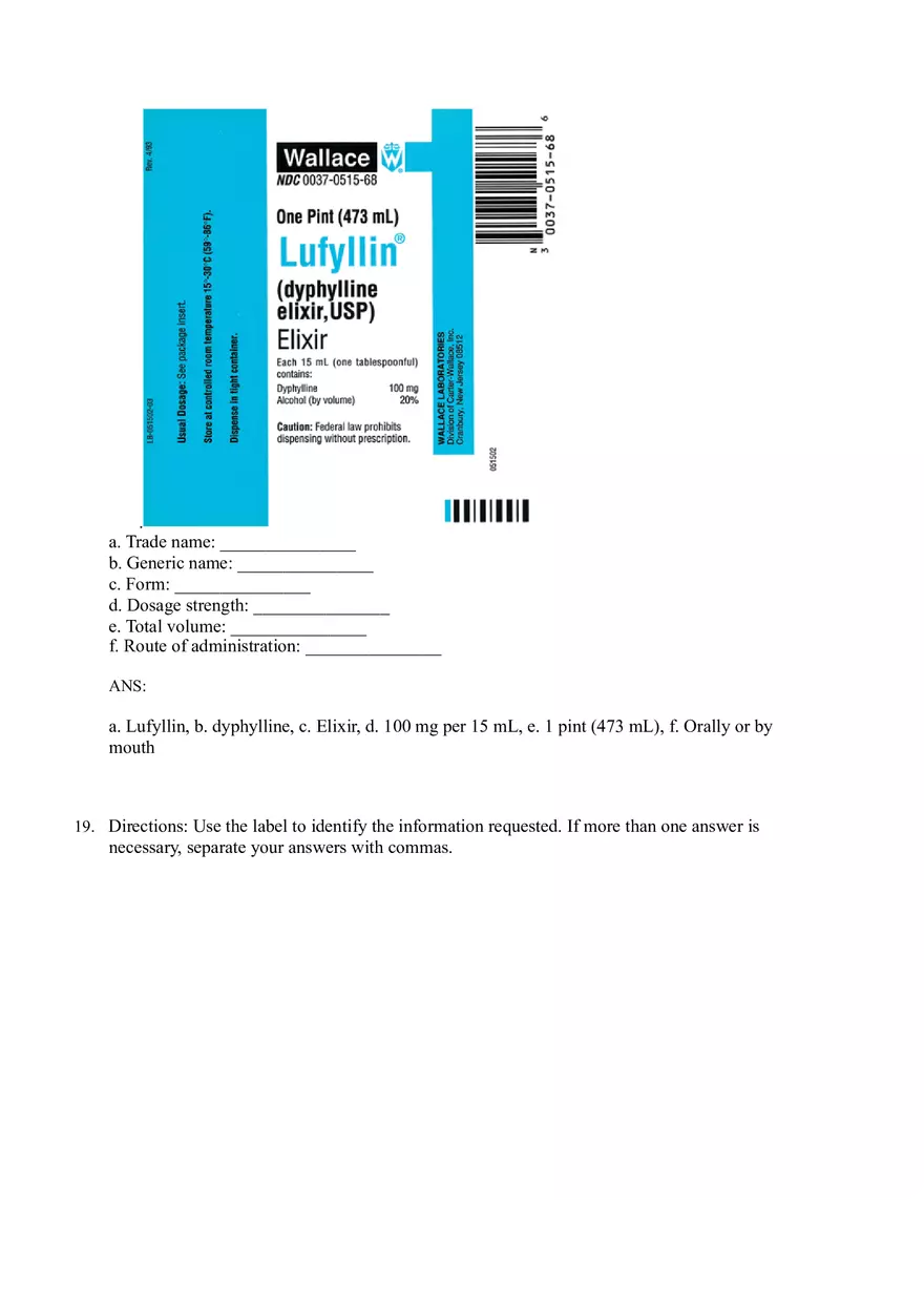 Math for Nursing (Reading Medication Labels) - Page 5