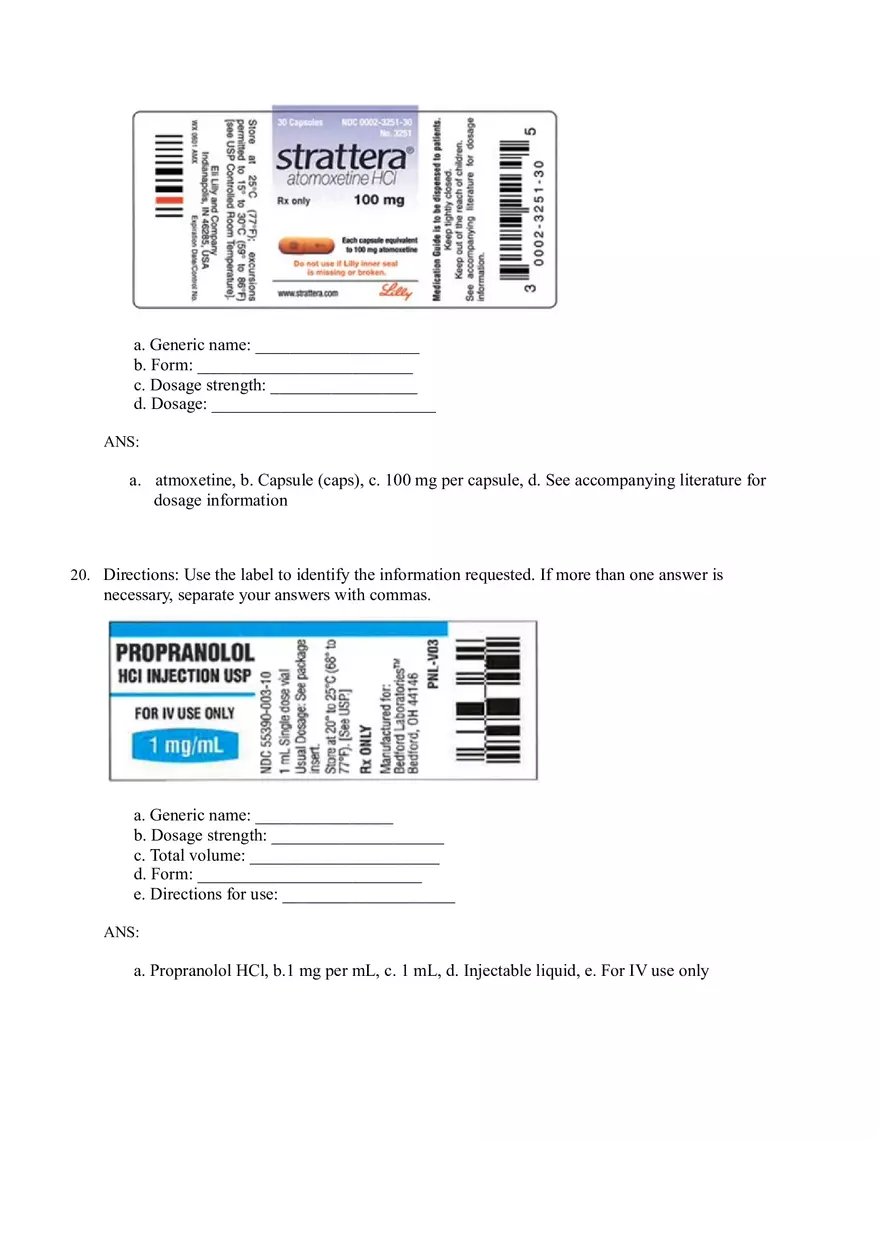 Math for Nursing (Reading Medication Labels) - Page 6