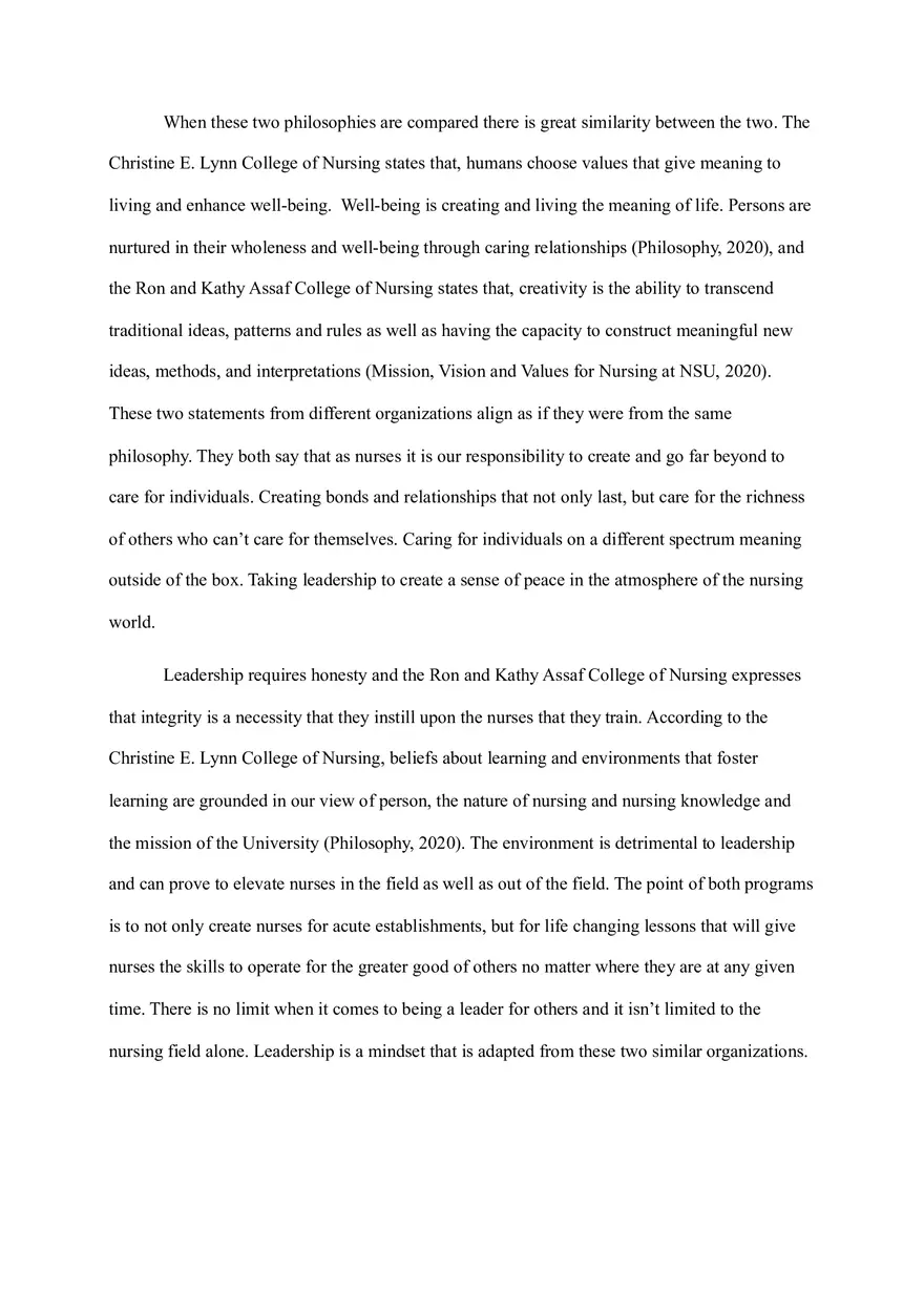 Philosophy Paper - Nursing - Page 2