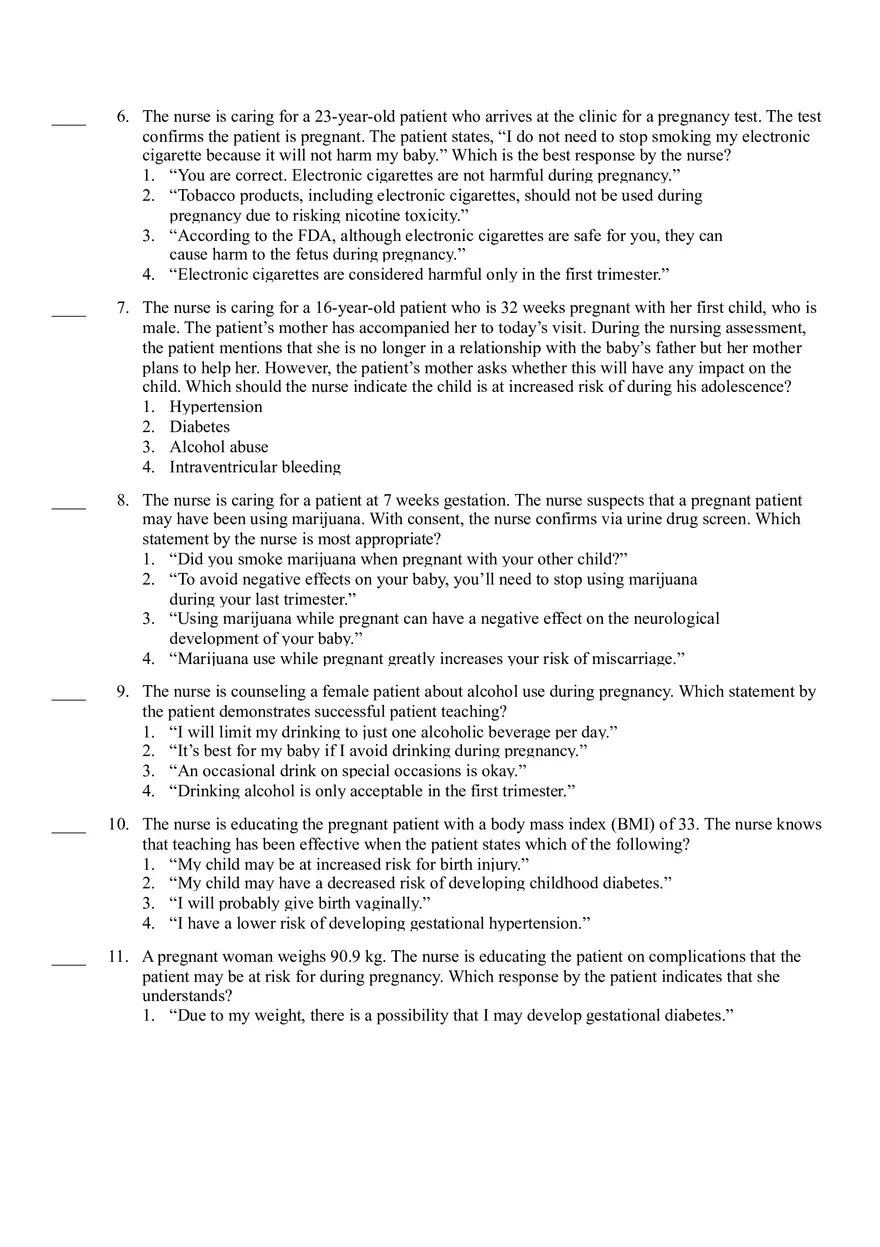 Nursing Trends and Issues Testbank - Page 2