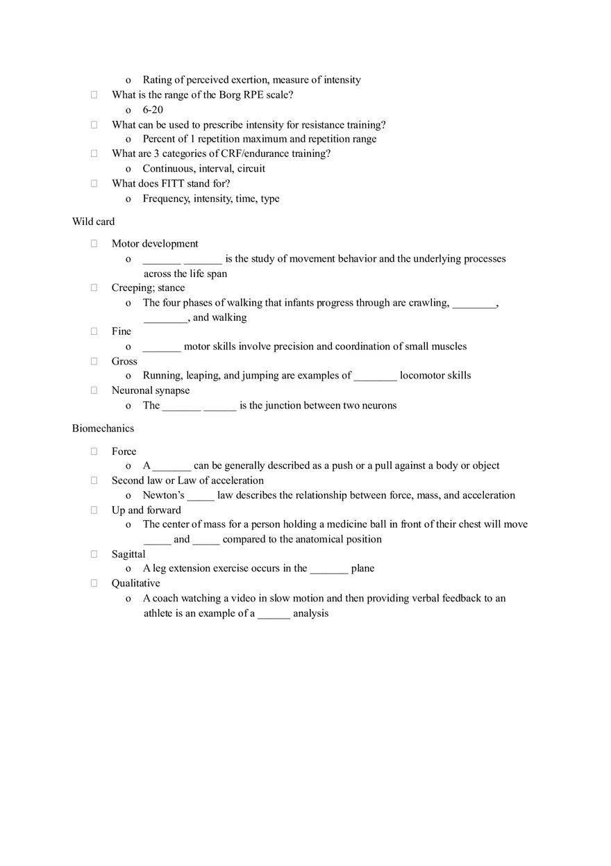 Lecture Notes Cumulative Exam - Nutrion - Page 7