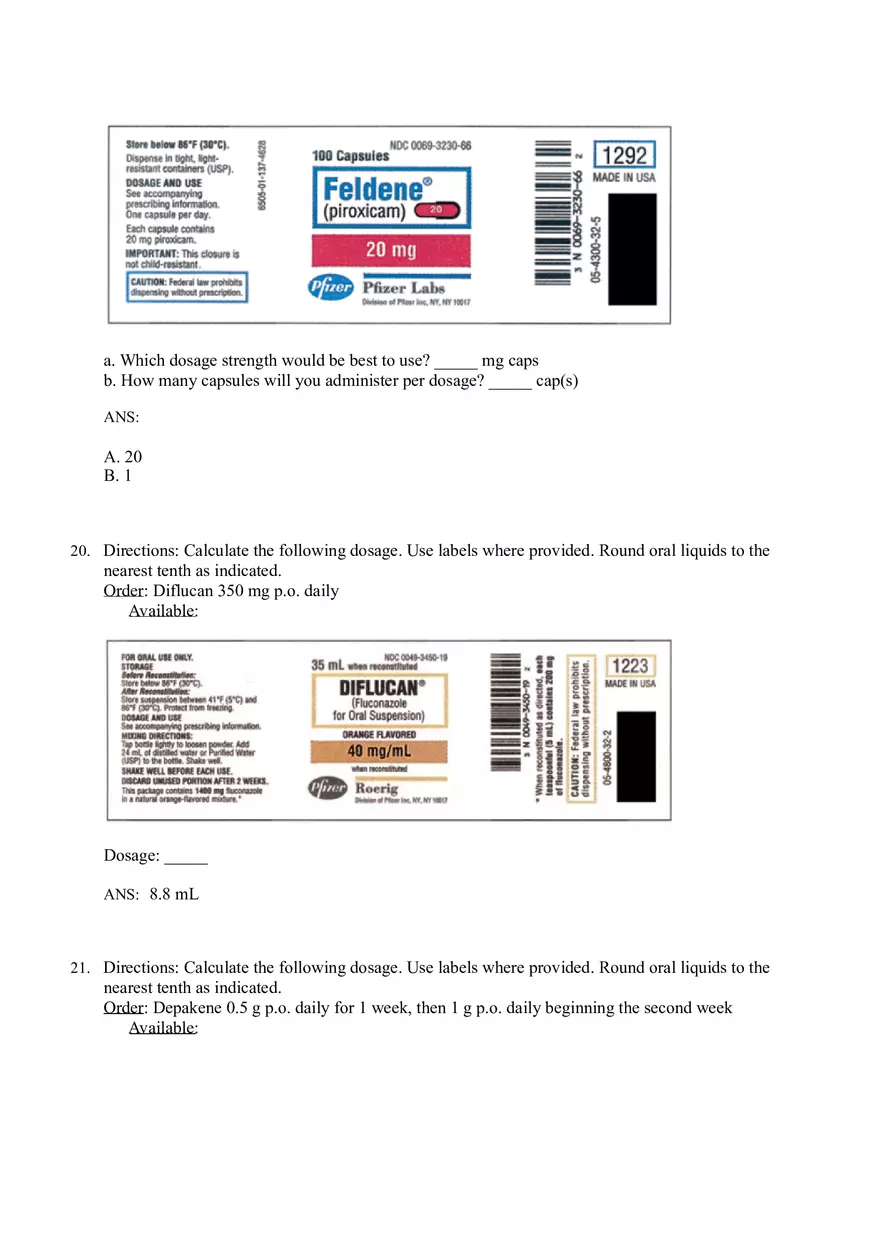 Math for Nursing (Dosage Calculation Using the Dimensional Analysis Method) - Page 5