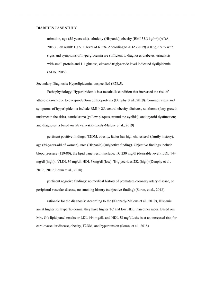 Primary Care of the Maturing and Aged Family Diabetes Case Study - Page 2