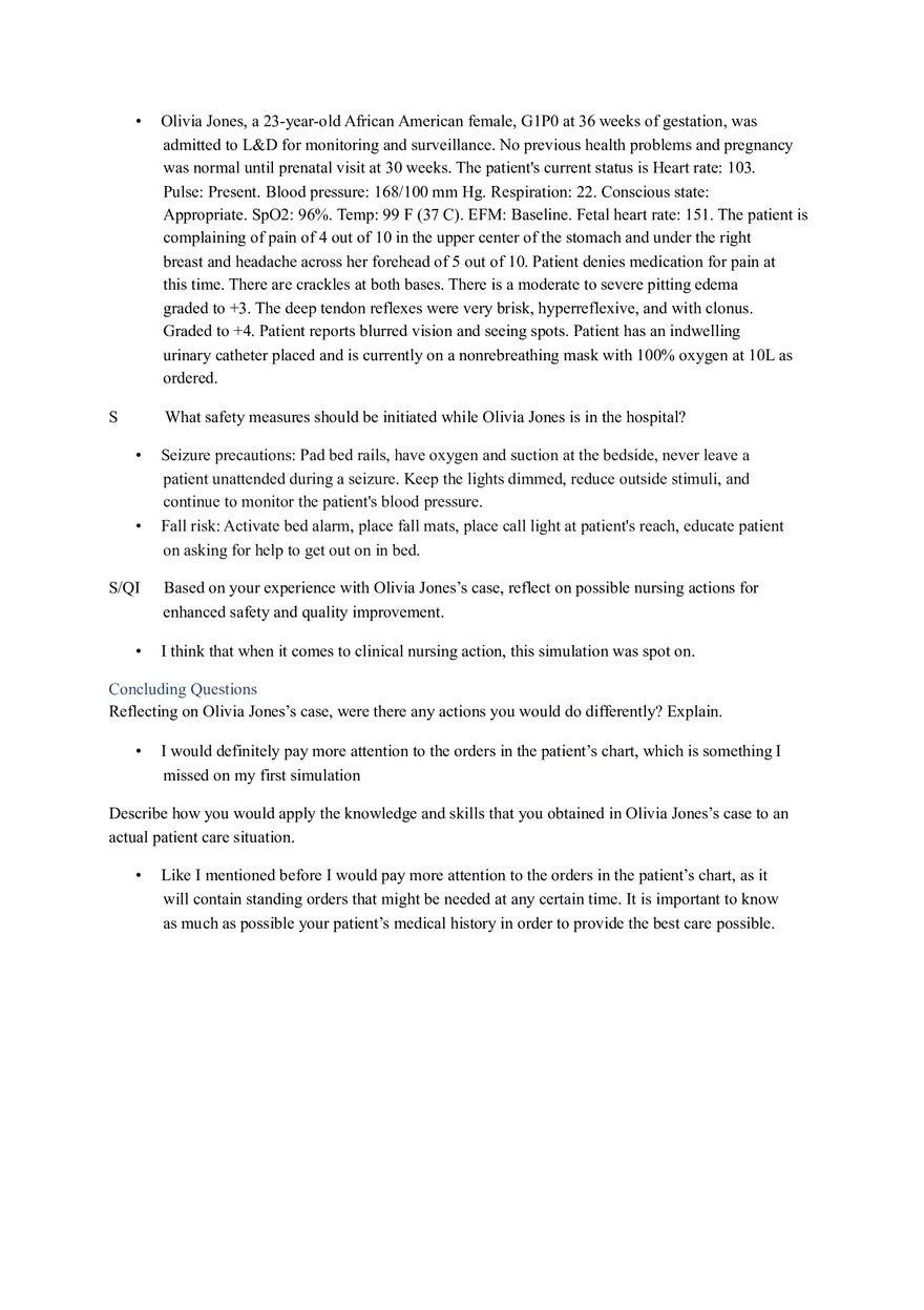 Guided Reflection Questions - Olivia Jones (Complex) - Page 2