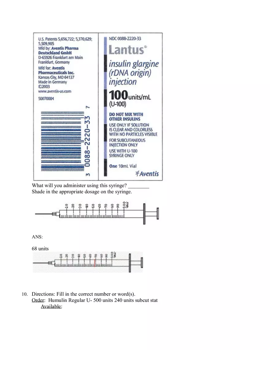 Math for Nursing (Insulin) - Page 7
