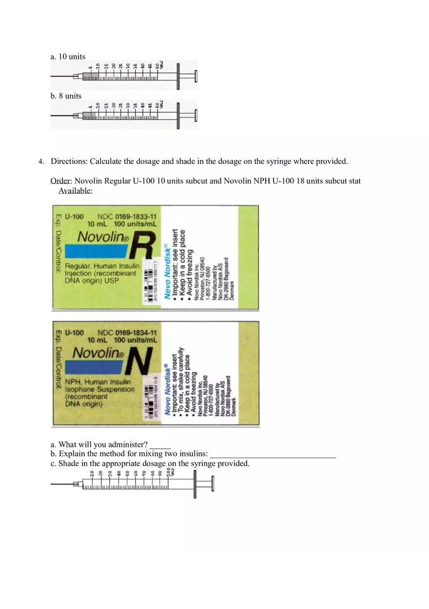Math for Nursing (Insulin) - Page 4
