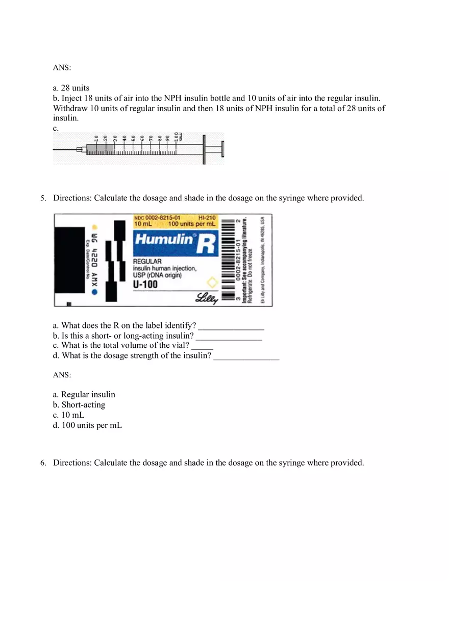 Math for Nursing (Insulin) - Page 5