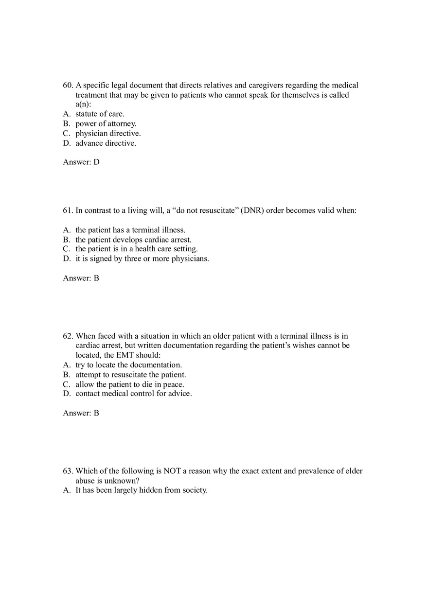 Effective Communication and Assessment Strategies for Elderly Patients 36-67 Answers - Page 8