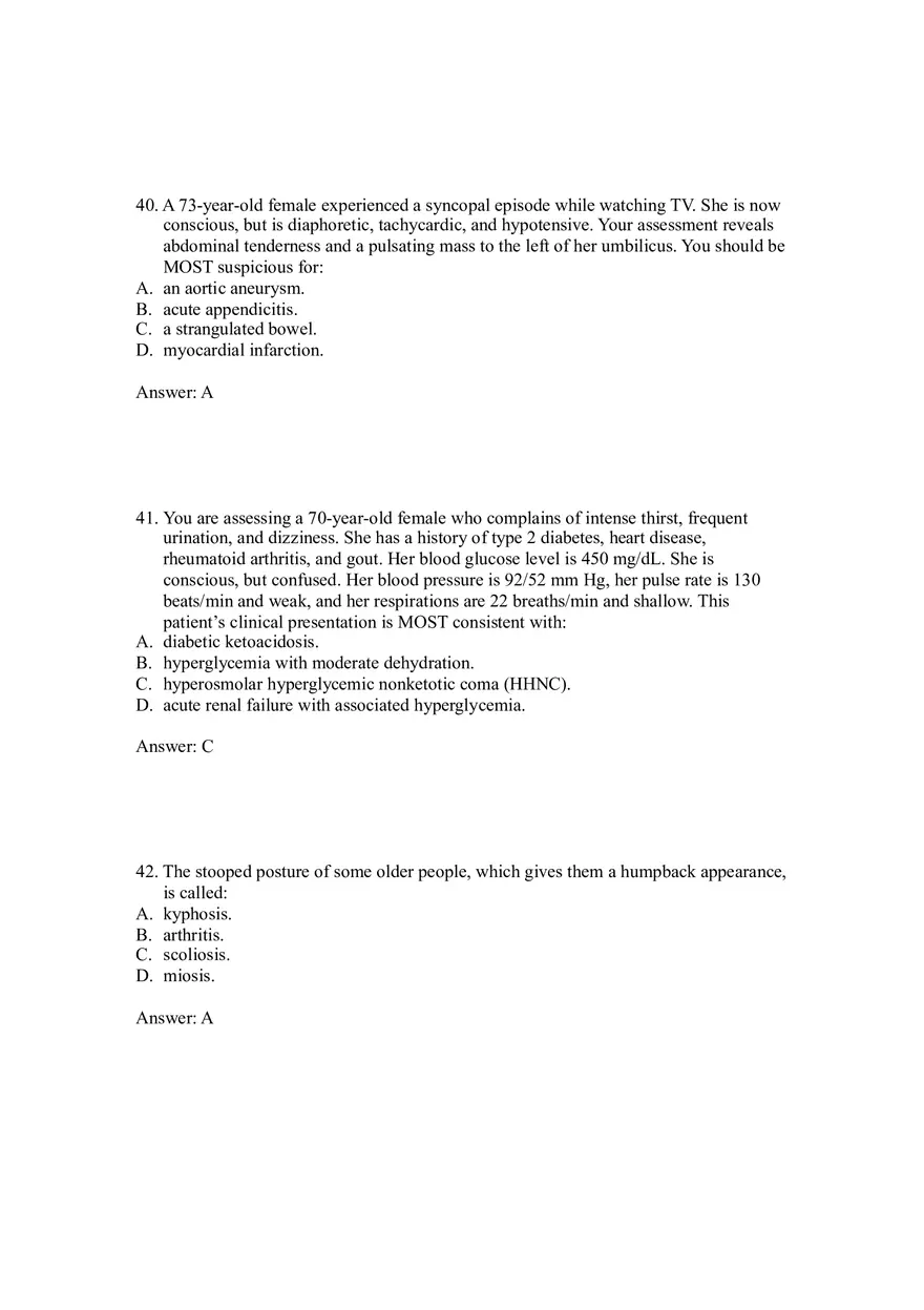 Effective Communication and Assessment Strategies for Elderly Patients 36-67 Answers - Page 2