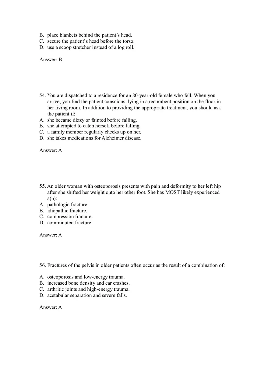 Effective Communication and Assessment Strategies for Elderly Patients 36-67 Answers - Page 6