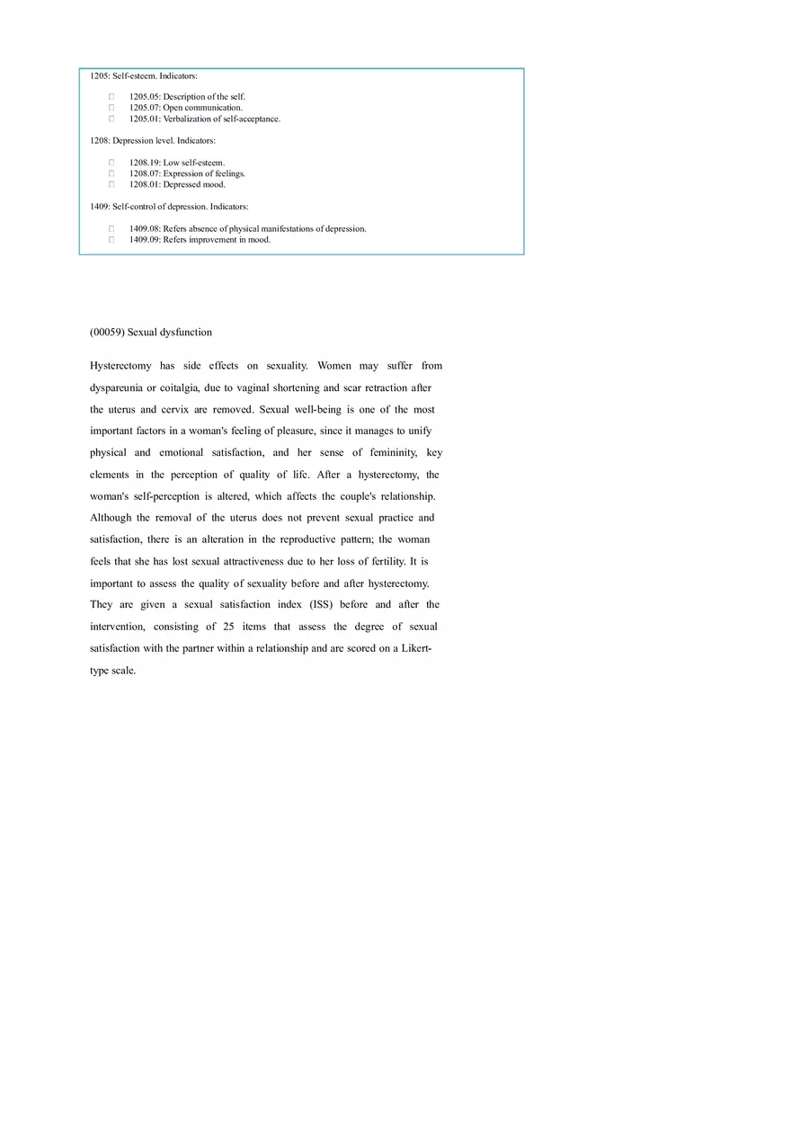 Nursing Care Plan for Women Hysterectomized for Benign Causes - Page 7