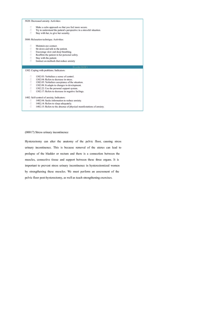 Nursing Care Plan for Women Hysterectomized for Benign Causes - Page 10