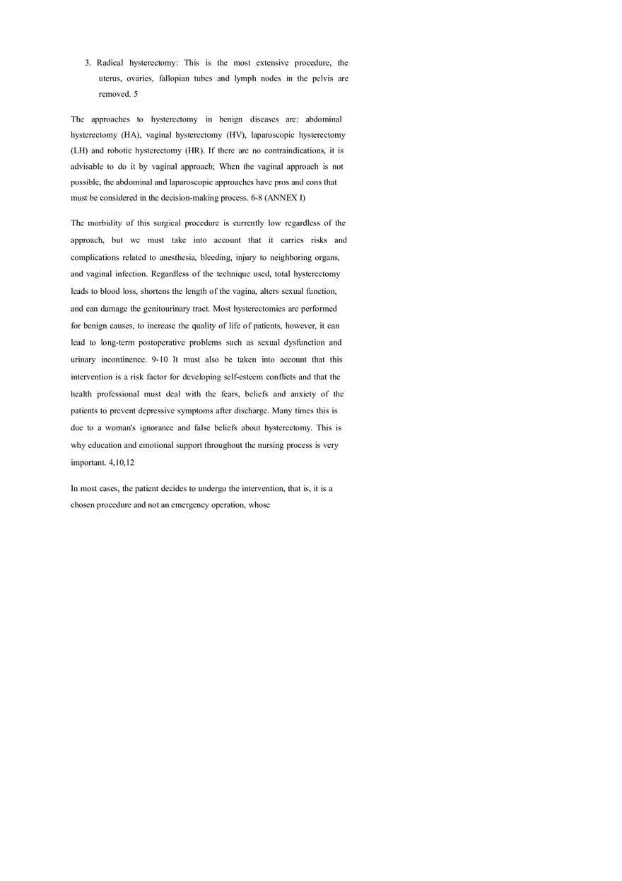 Nursing Care Plan for Women Hysterectomized for Benign Causes - Page 2