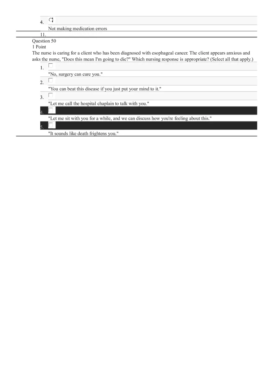 Professional Nursing Exam 1 - Page 7