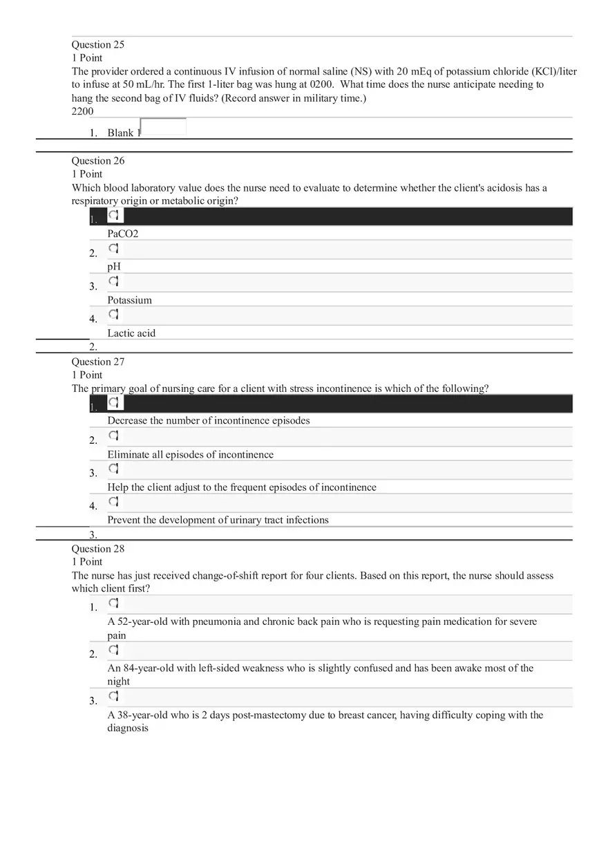 Professional Nursing Exam 1 - Page 13