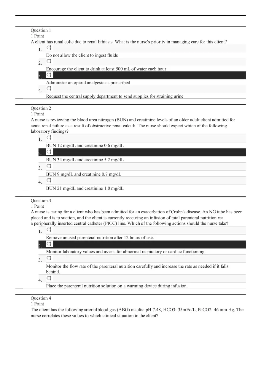 Professional Nursing Exam 1 - Page 1