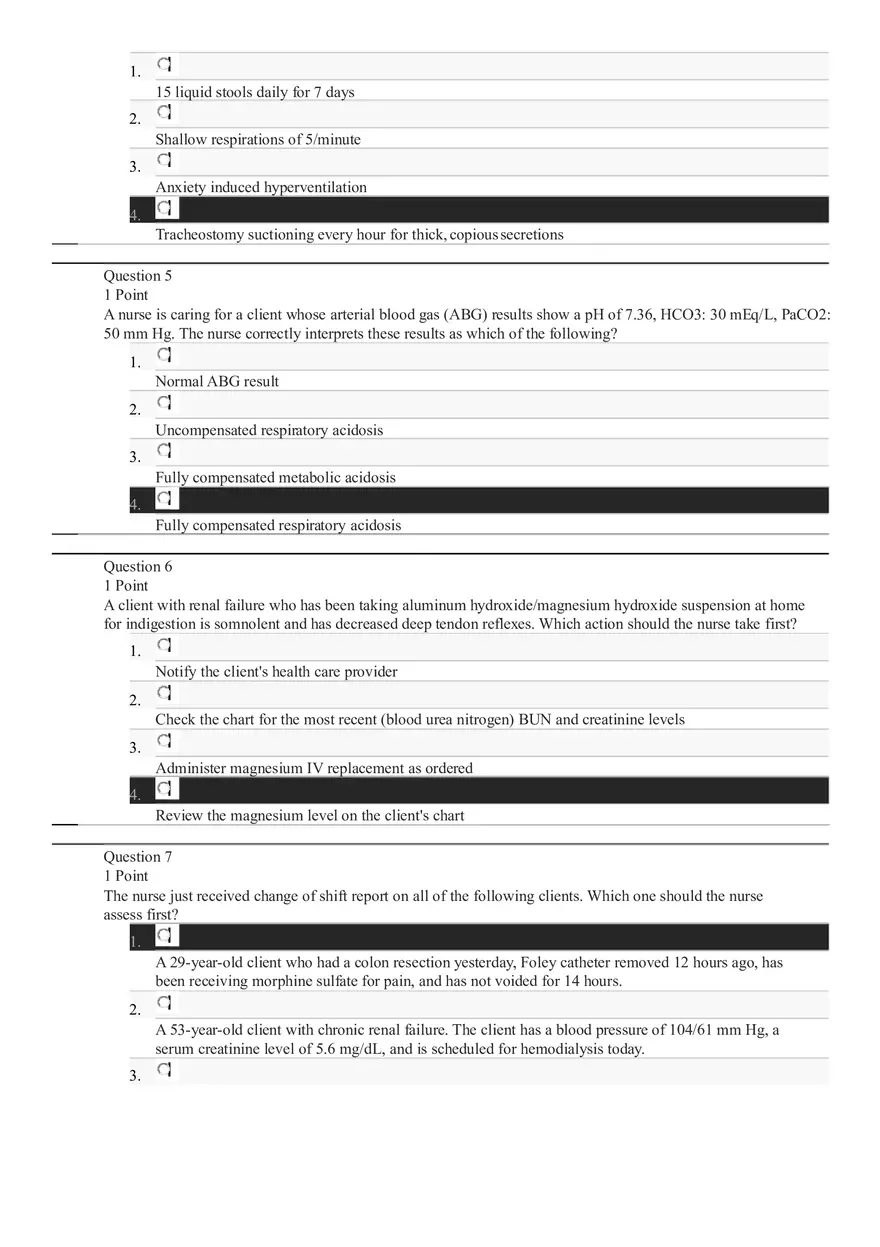 Professional Nursing Exam 1 - Page 2