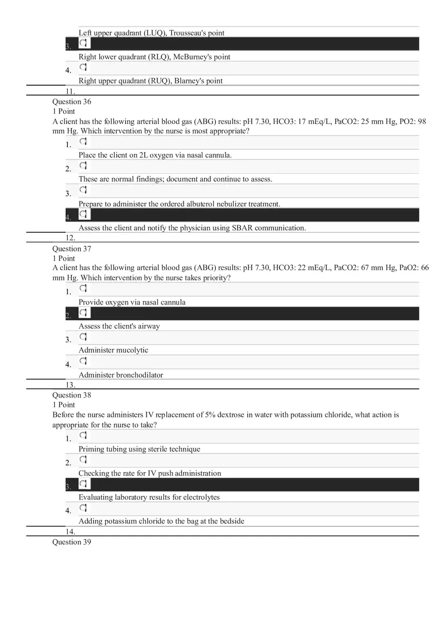 Professional Nursing Exam 1 - Page 3