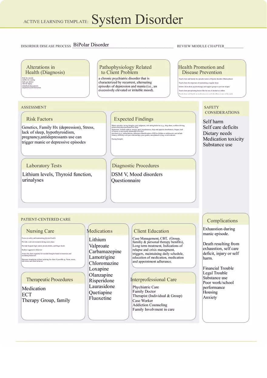 Bipolar ATI System Disorder - Page 1