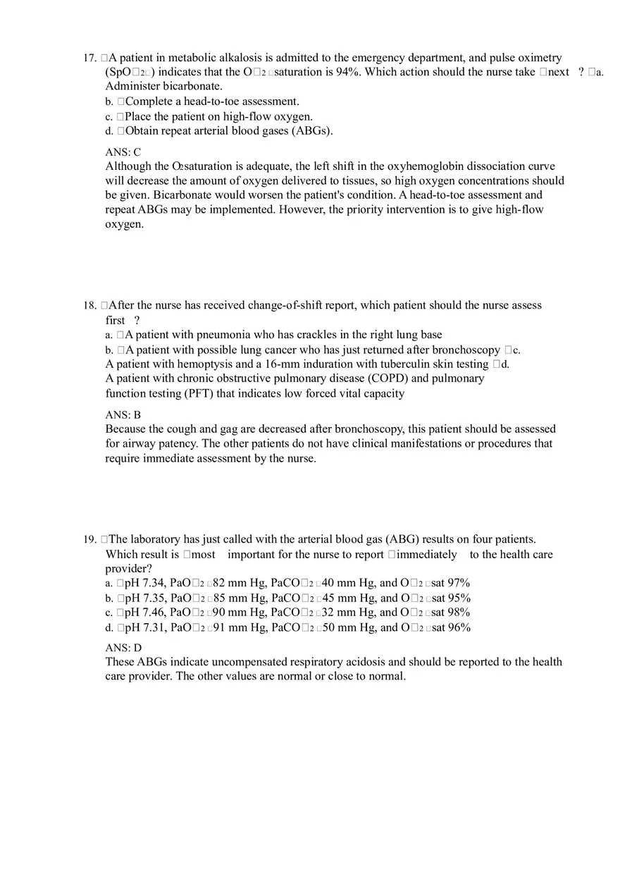 Nursing Assessment Respiratory System Notes - Page 7