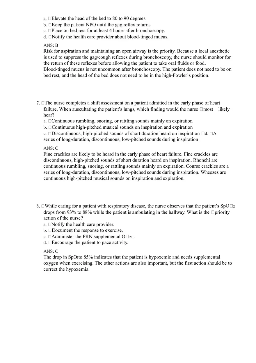 Nursing Assessment Respiratory System Notes - Page 3