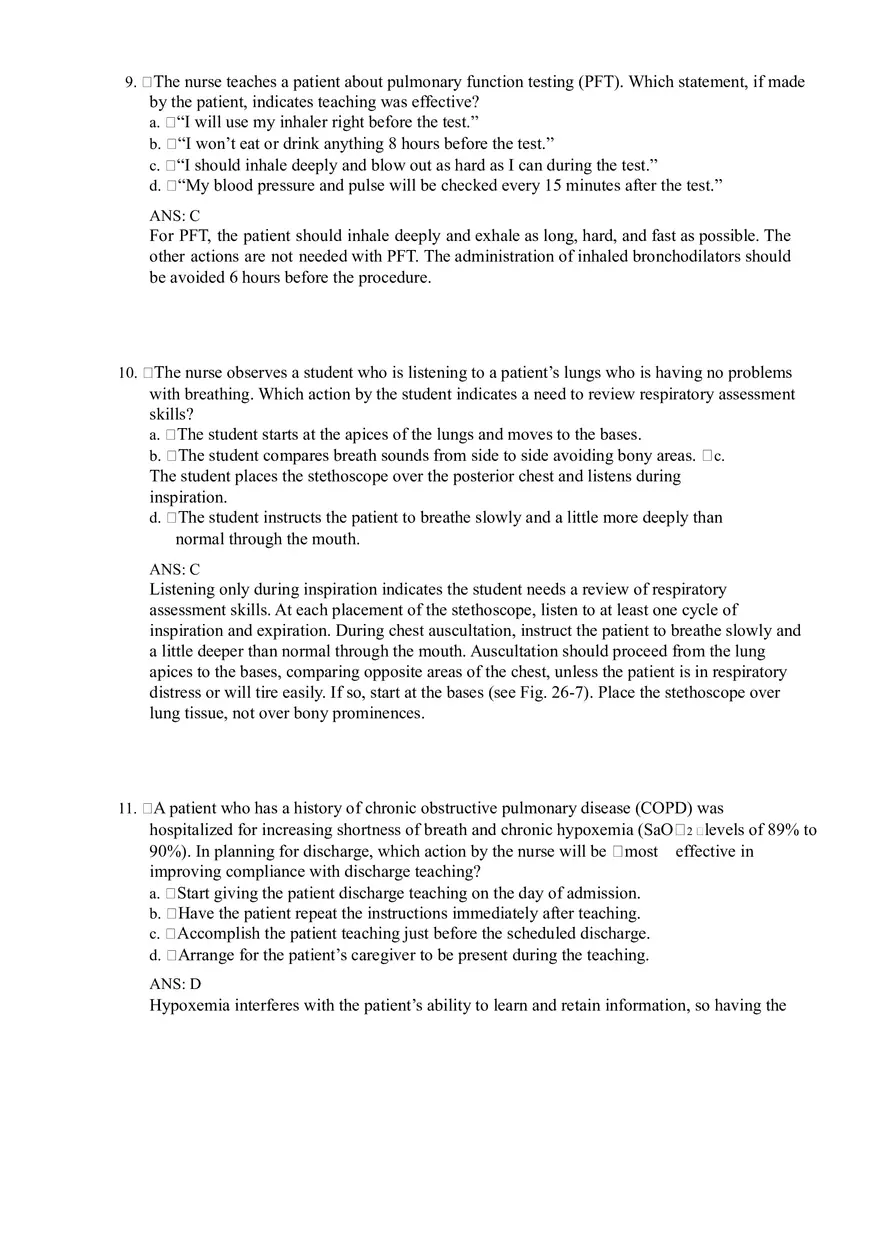 Nursing Assessment Respiratory System Notes - Page 4