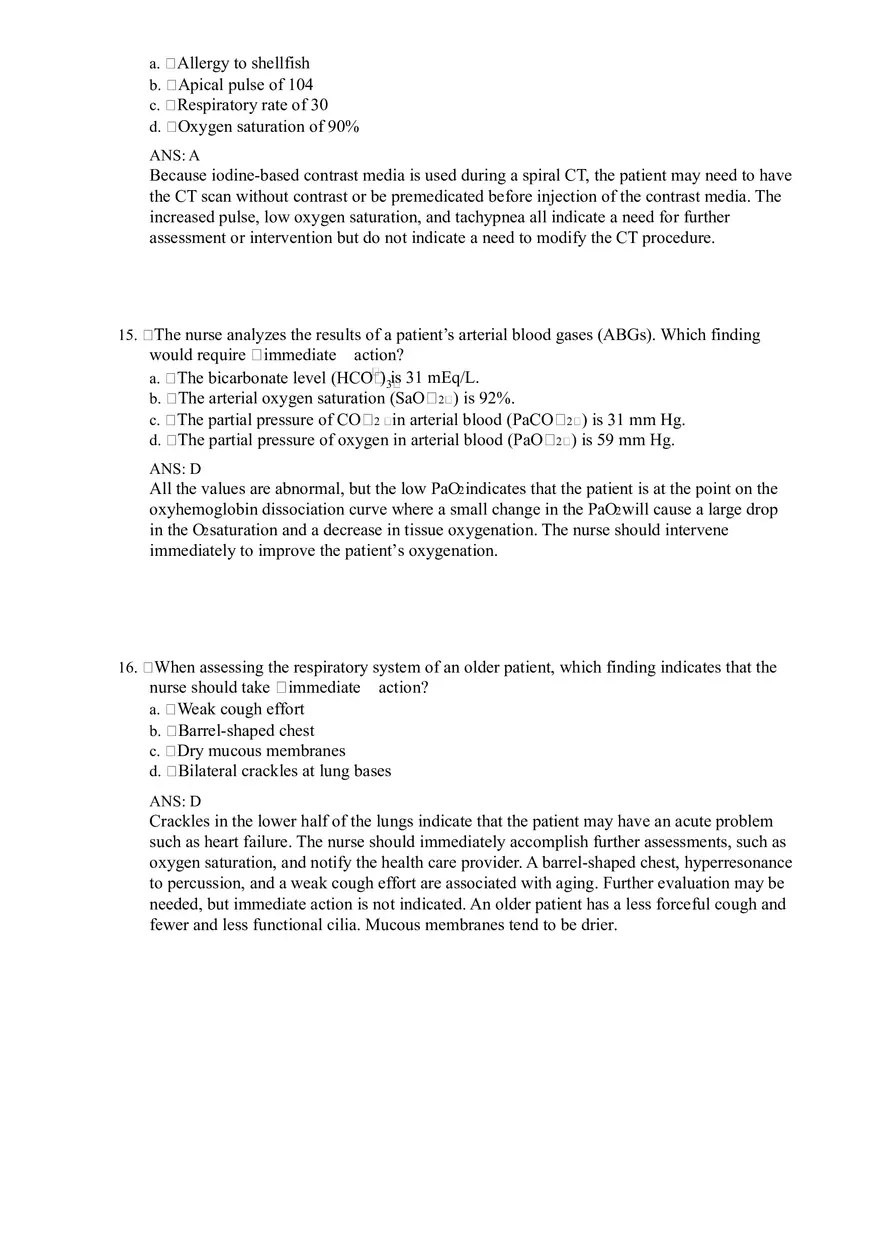 Nursing Assessment Respiratory System Notes - Page 6