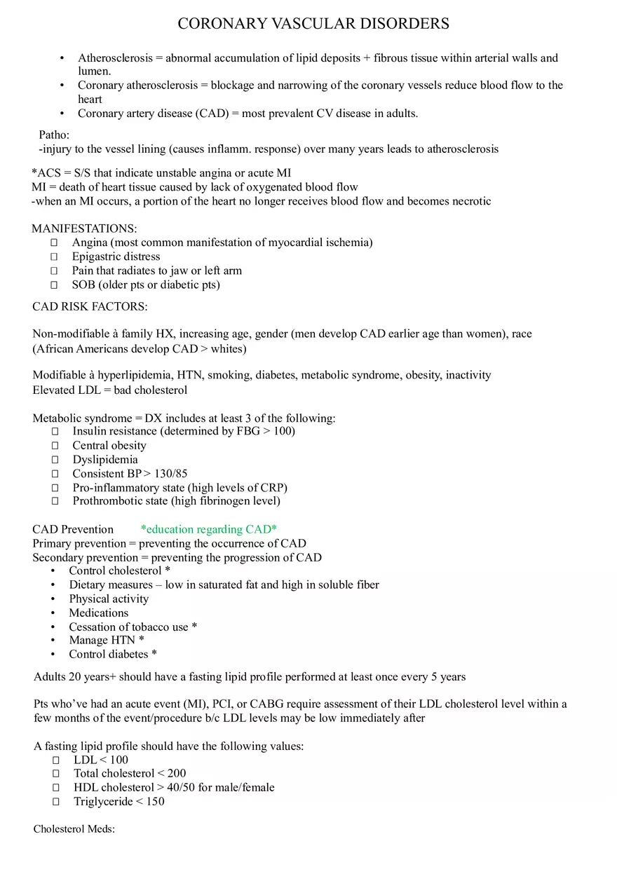 Assessment of Cardiovascular Function Part 3 - Page 1
