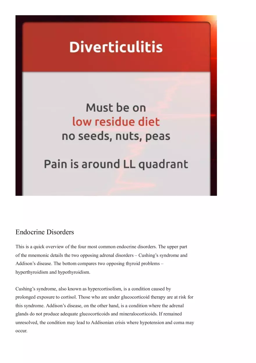 Must Have Nursing Mnemonics Part 3 - Page 6