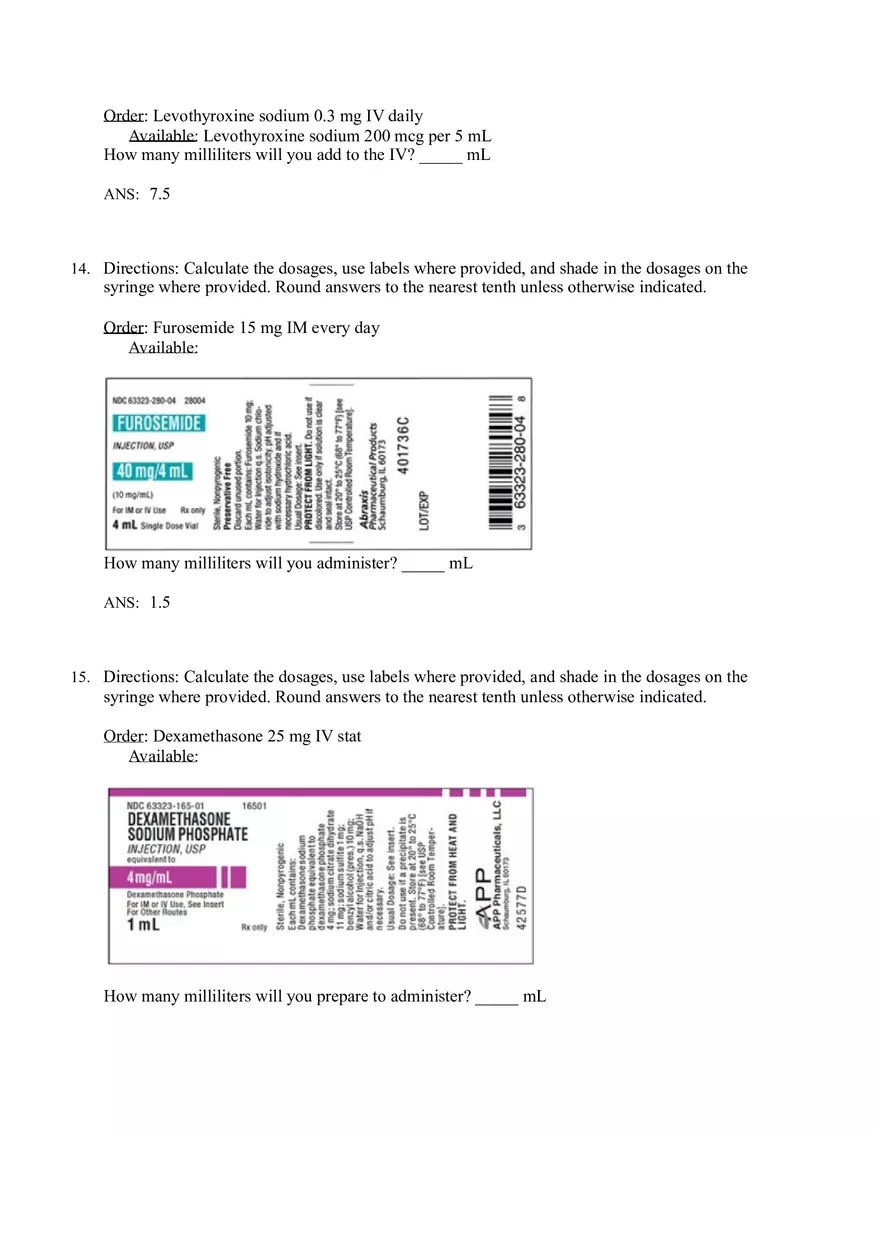 Math for Nursing (Parenteral Medications) - Page 7