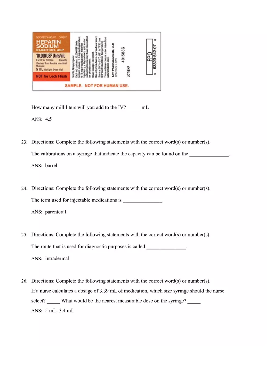 Math for Nursing (Parenteral Medications) - Page 14