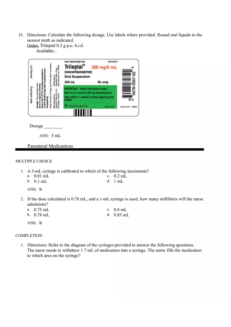 Math for Nursing (Parenteral Medications) - Page 19