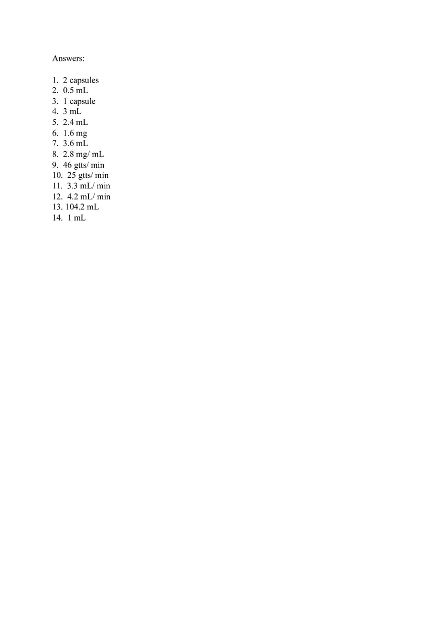 Medication Safety Administration - Practice Questions - Page 1