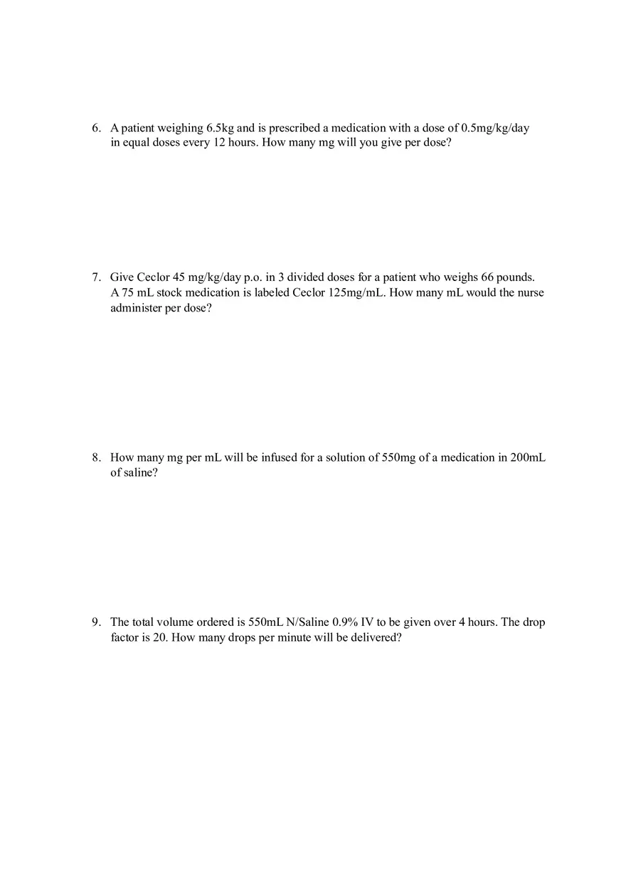 Medication Safety Administration - Practice Questions - Page 4