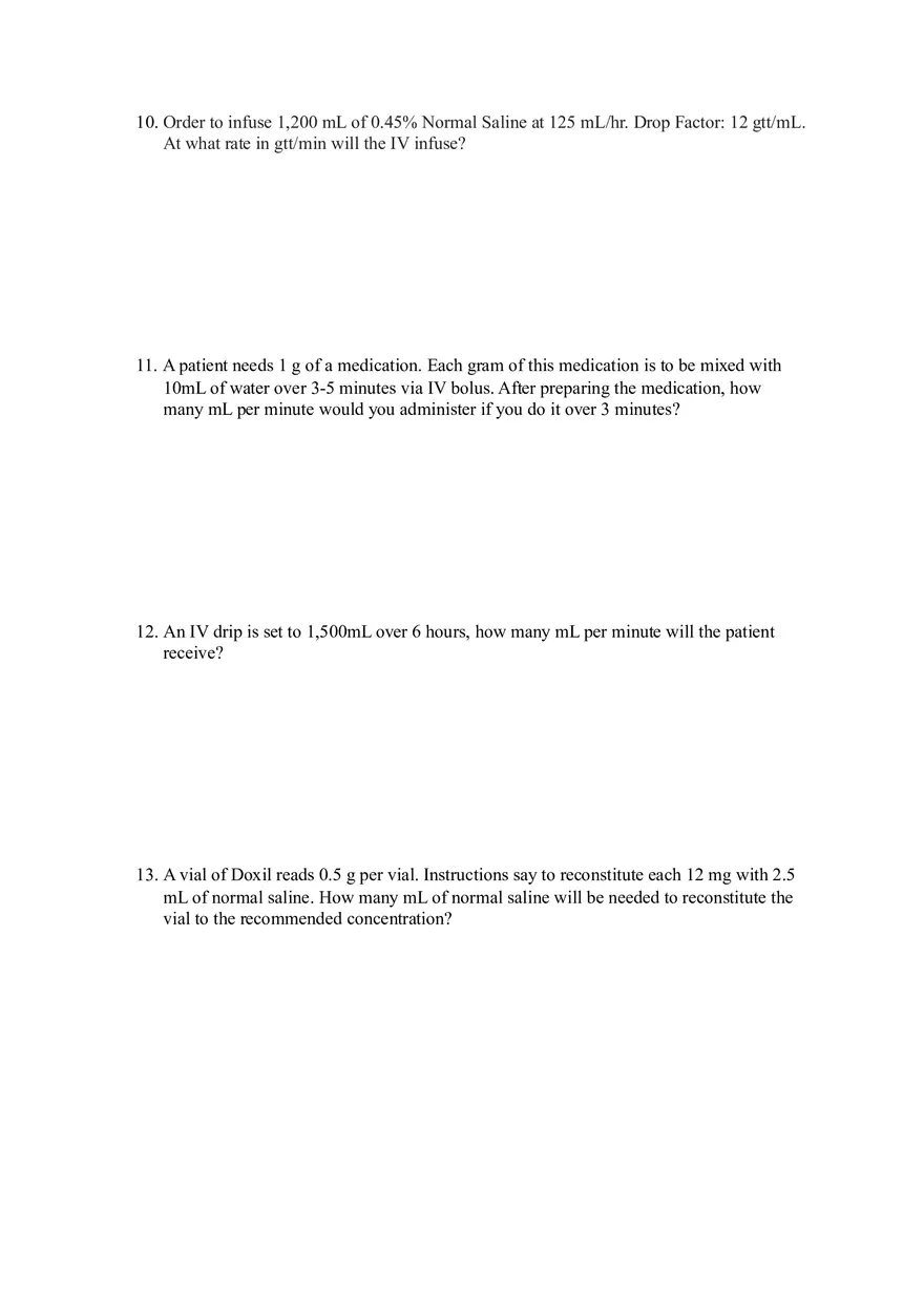 Medication Safety Administration - Practice Questions - Page 5