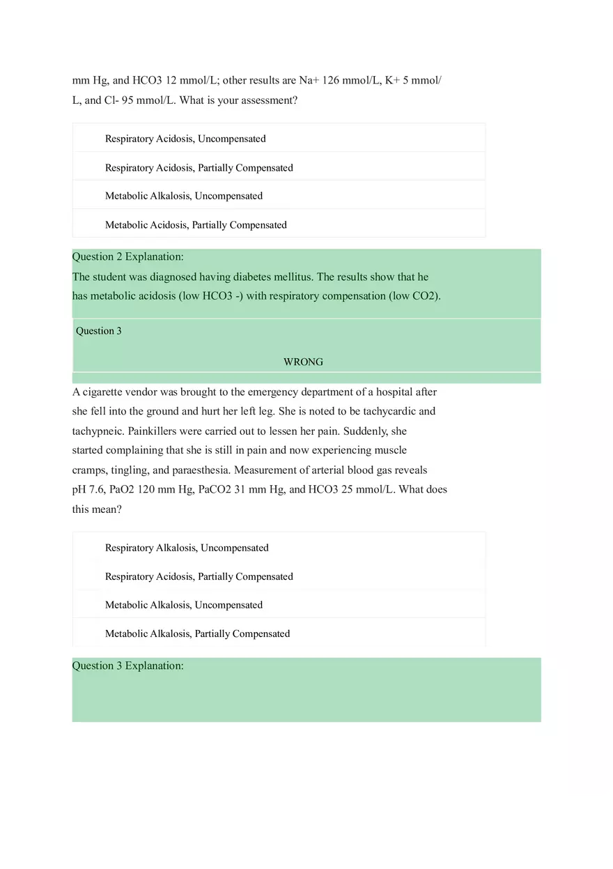 Acid Base Balance Practice - Page 11