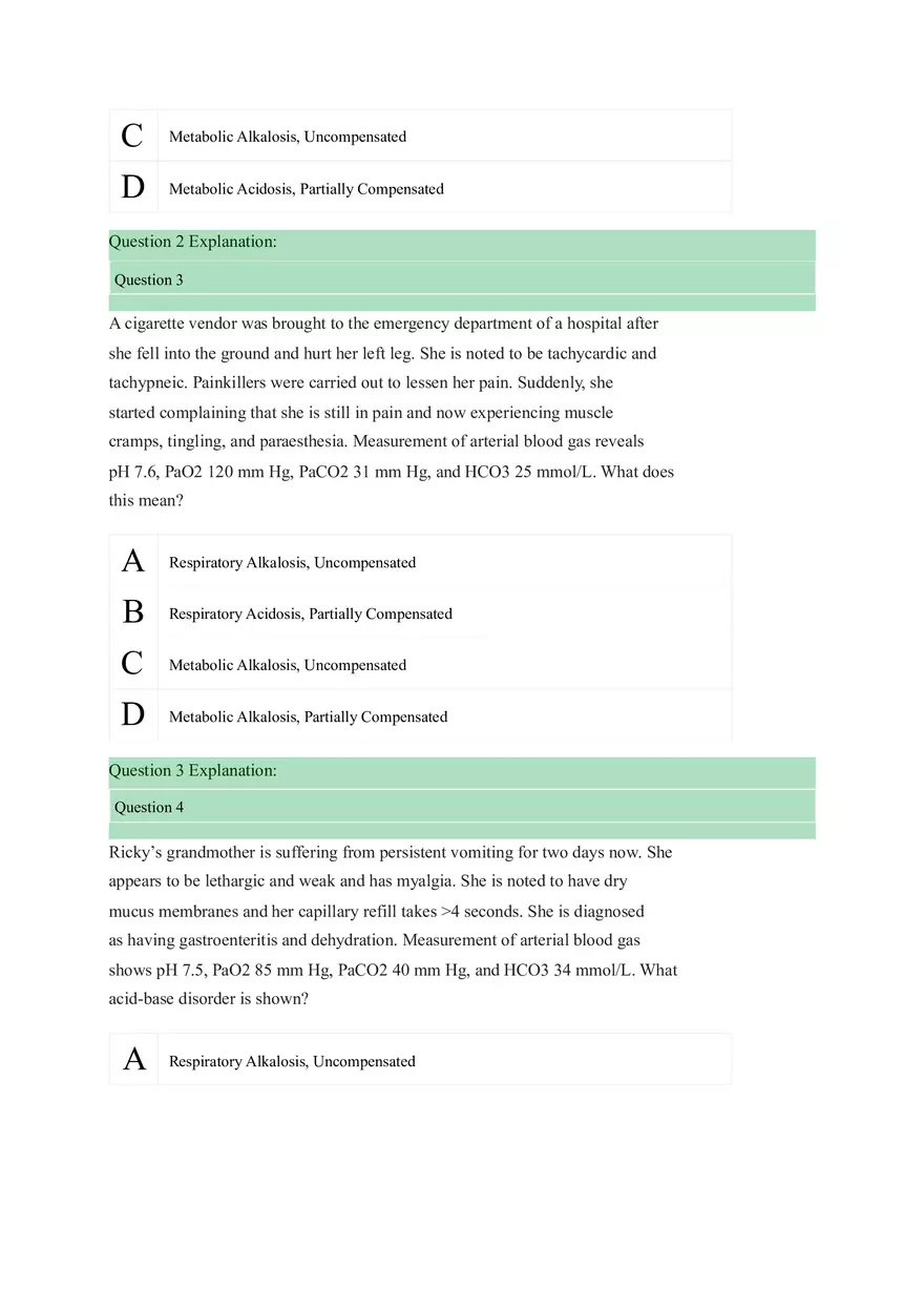 Acid Base Balance Practice - Page 2
